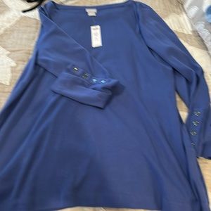 Chico’s cobalt blue tunic top